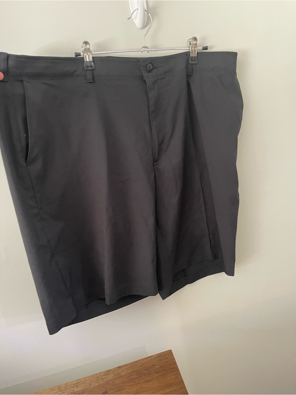 Men's Black Classic Dress Shorts